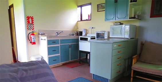 self-contained chalet kitchen